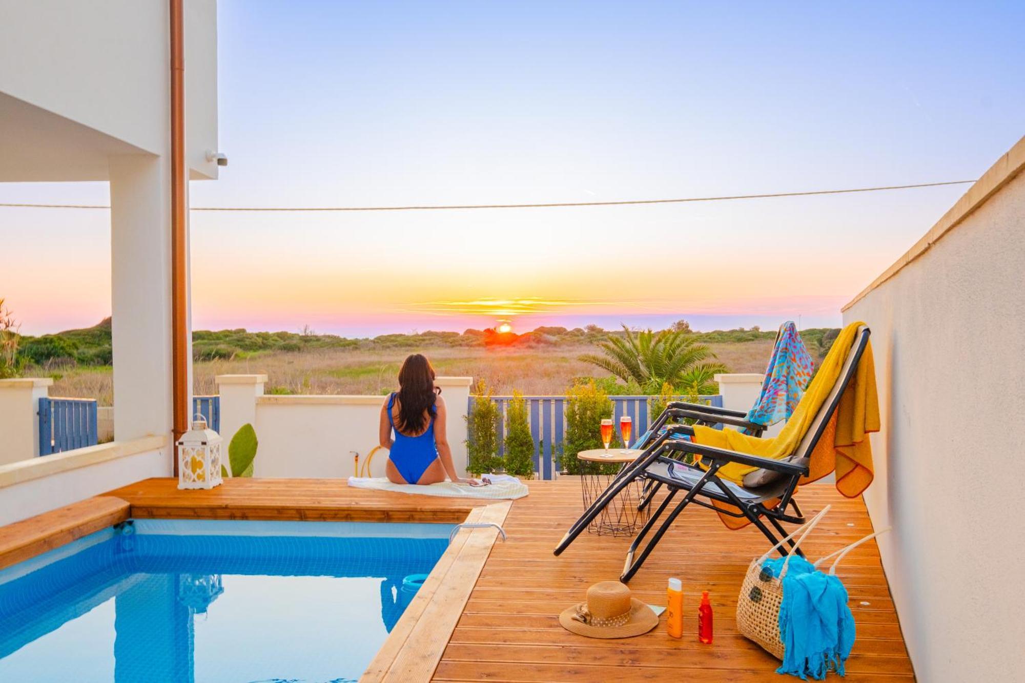 Villette Lux Fronte Spiaggia - Torre Pali Exteriér fotografie